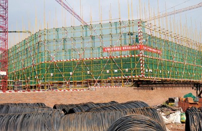 榮縣首個(gè)市民健身中心年底竣工，工程建設(shè)穩(wěn)步推進(jìn)